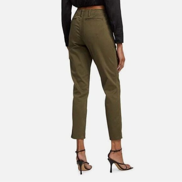 MOUSSY VINTAGE NWT $295 Ansley Chino Slim Cropped Pant In Khaki Size 25 - Picture 4 of 7